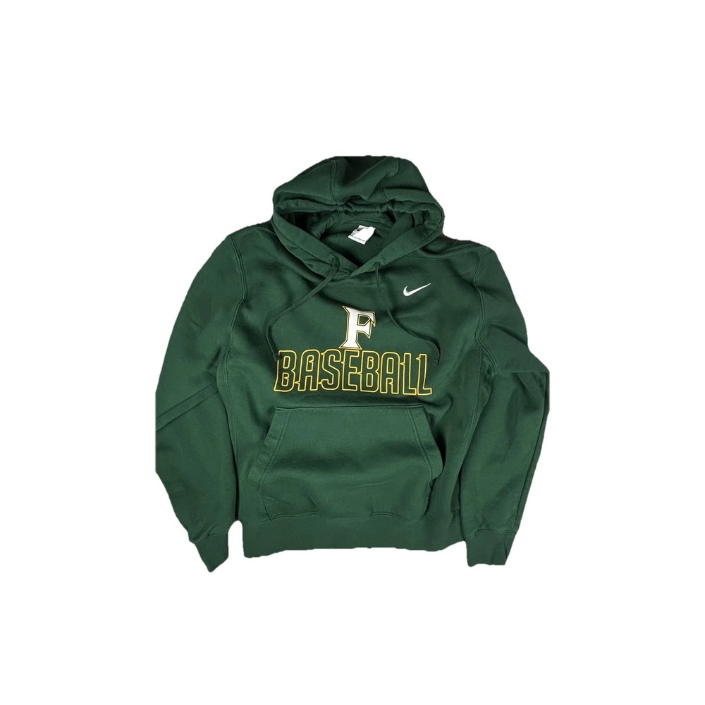 Nike Hoodie Sweatshirt Mens Small‎ Green F Baseball Pullover Fleece CJ1611-341
